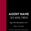 Picture of 24"x24" Yard Sign for KW - Red-Black B