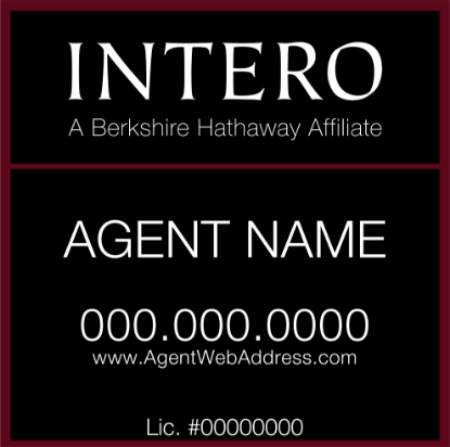 Picture of INTERO 24"x24" BHA Yard Sign - Standard