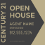 Picture of Century 21 24"x24" O.H. White Ultra Frame - Grey Sign B
