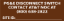 Picture of 2"x6" PG&E Disconnect Switch Placard With Adhesive