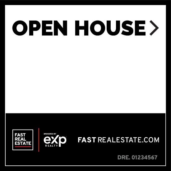 Picture of eXp Realty 20"x20" O.H. Black Super Frame - FRE B