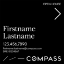 Picture of Compass 24"x24" O.H. Black Ultra Frame - Black Sign A