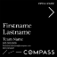 Picture of Compass 20"x20" O.H. Black Super Frame - Black Sign C