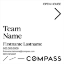 Picture of Compass 20"x20" O.H. White Super Frame - White Sign B
