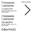 Picture of Compass 24"x24" O.H. White Ultra Frame - White Sign D