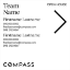 Picture of Compass 24"x24" O.H. White Ultra Frame - White Sign E