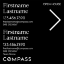 Picture of Compass 20"x20" O.H. White Super Frame - Black Sign F