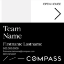 Picture of Compass 24"x24" O.H. Black Ultra Frame - Black & White Sign B