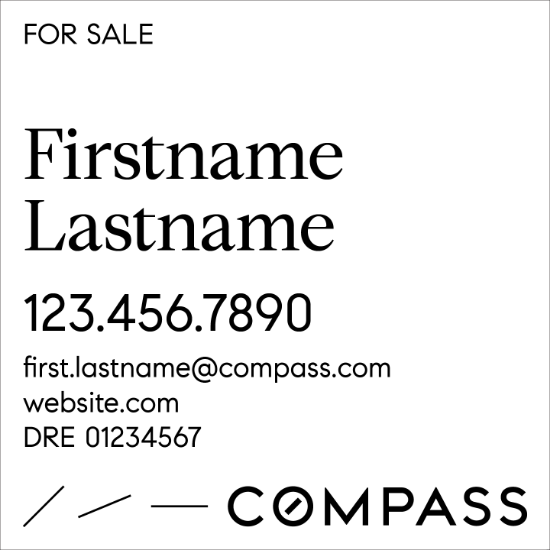 Picture of Compass Condo - White Sign A